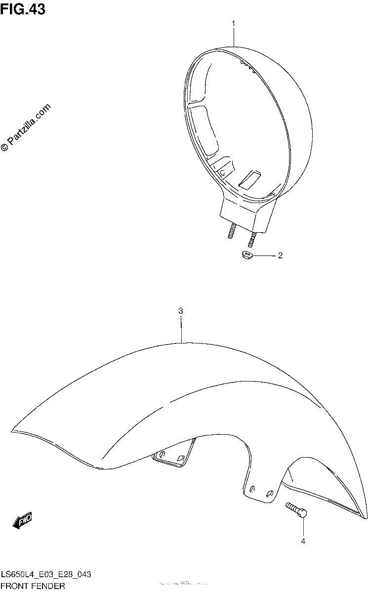 Diagrama de FRONT FENDER