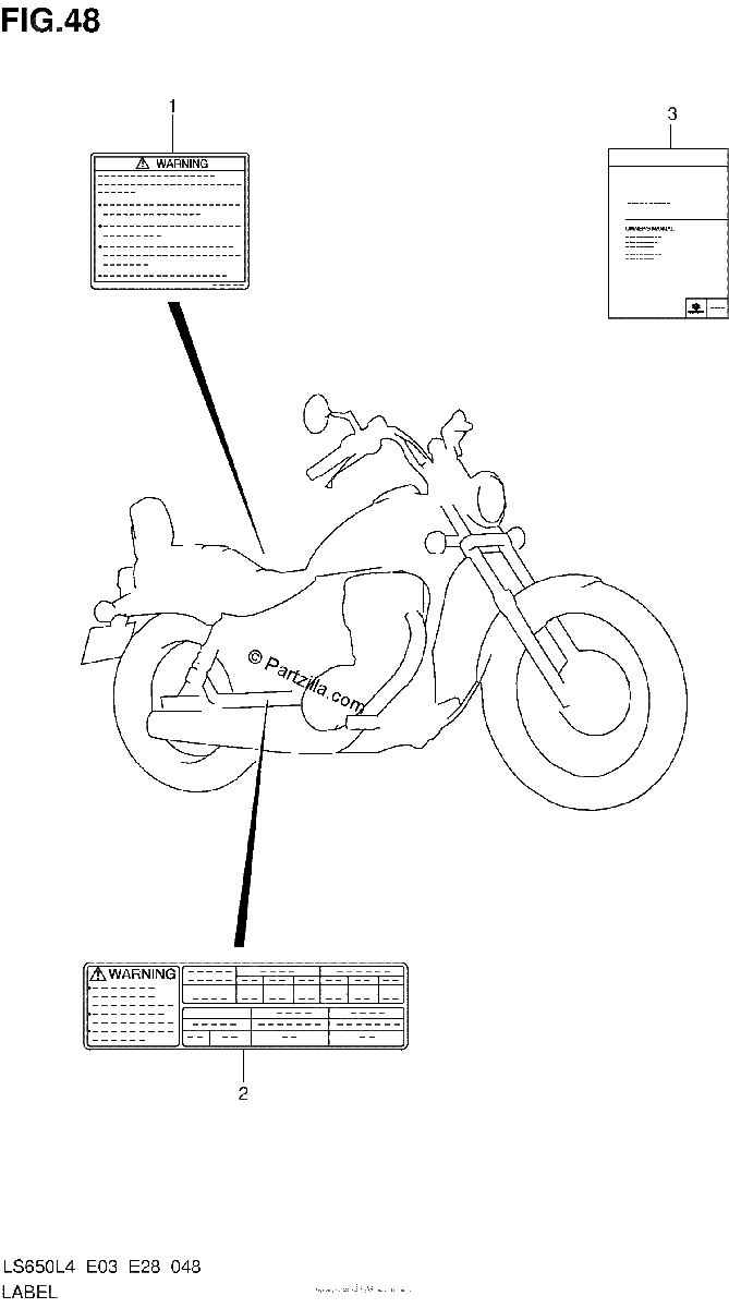 Diagrama de LABEL LS650L4 E28