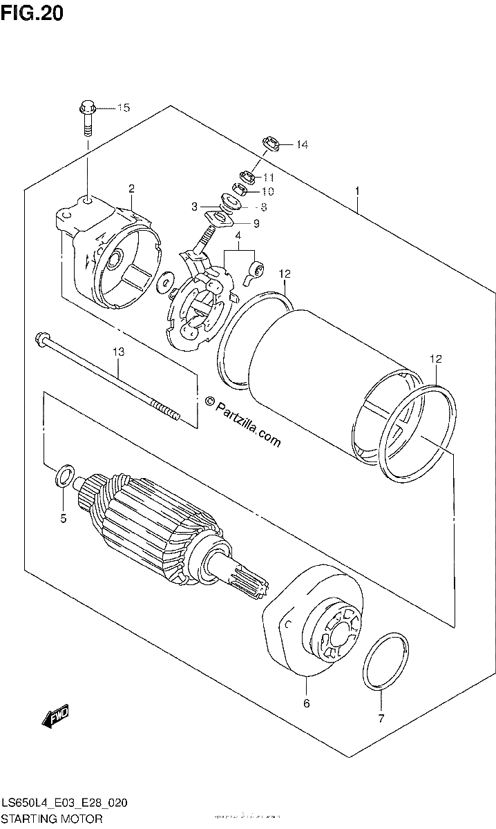 Diagrama de STARTING MOTOR