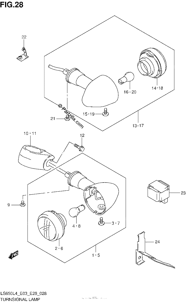 Diagrama de TURNSIGNAL LAMP