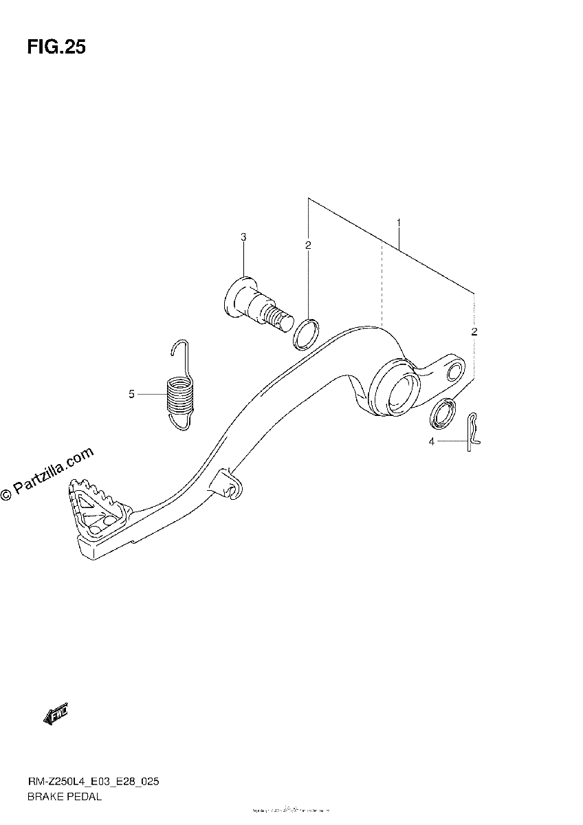 Diagrama de BRAKE PEDAL