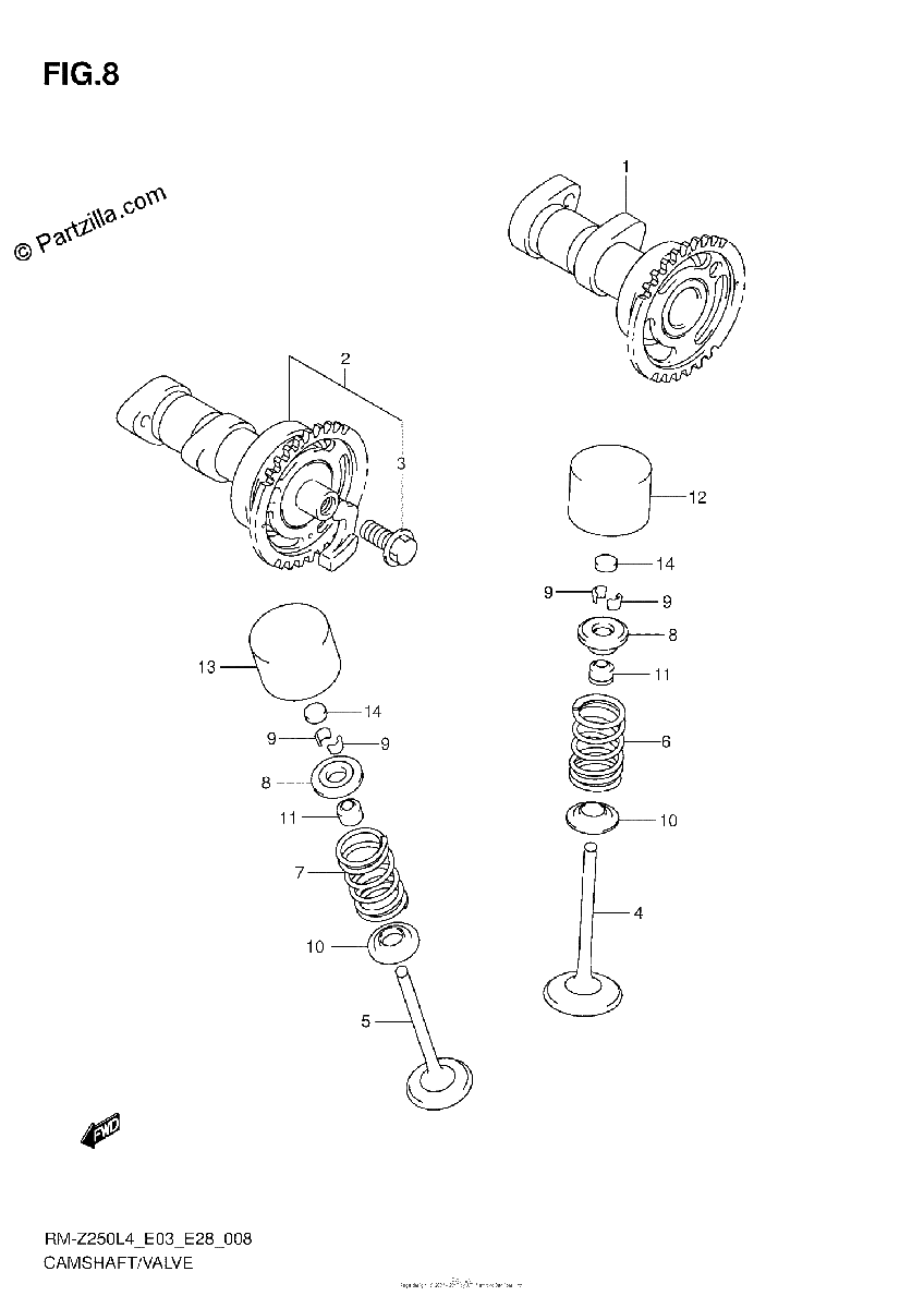 Diagrama de CAMSHAFT VALVE