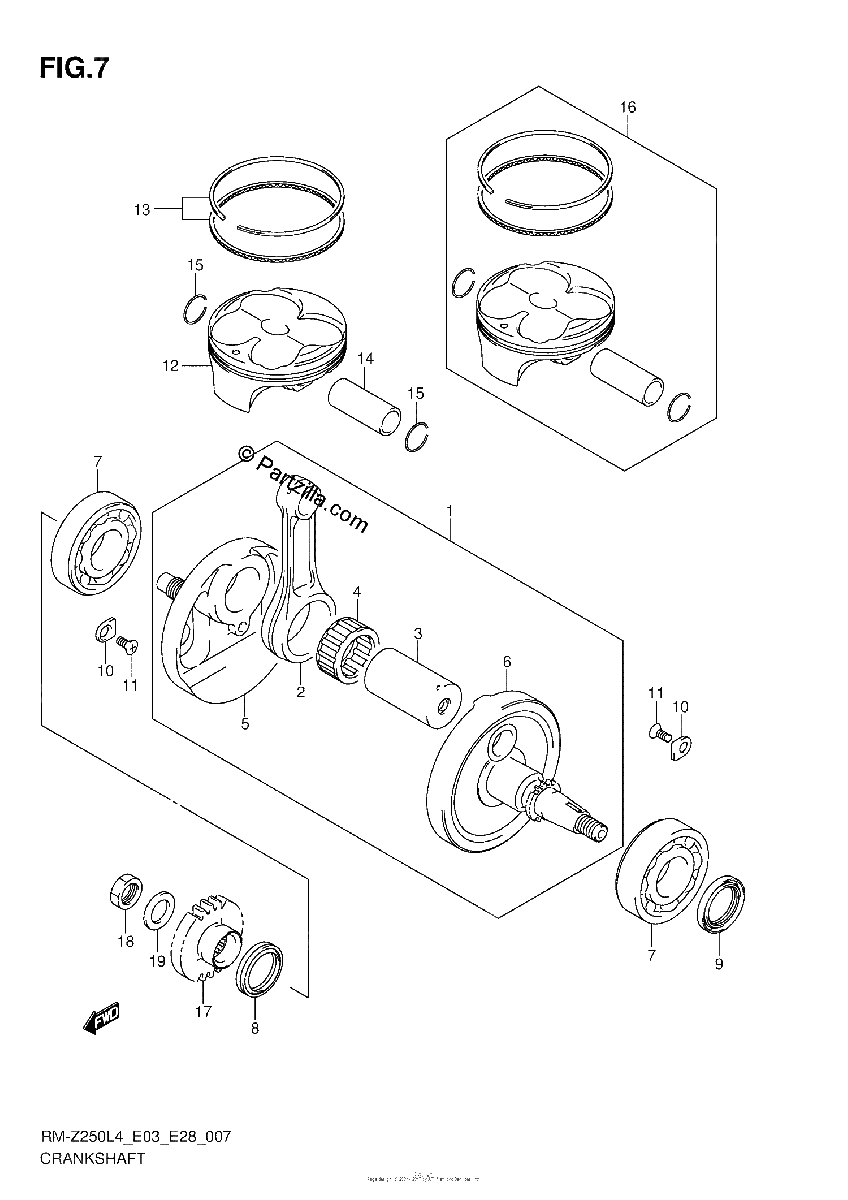 Diagrama de CRANKSHAFT