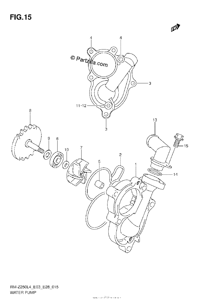Diagrama de WATER PUMP