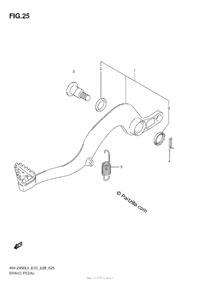 Diagrama de BRAKE PEDAL