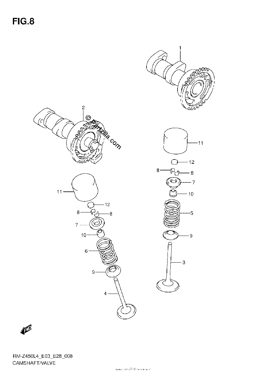 Diagrama de CAMSHAFT VALVE