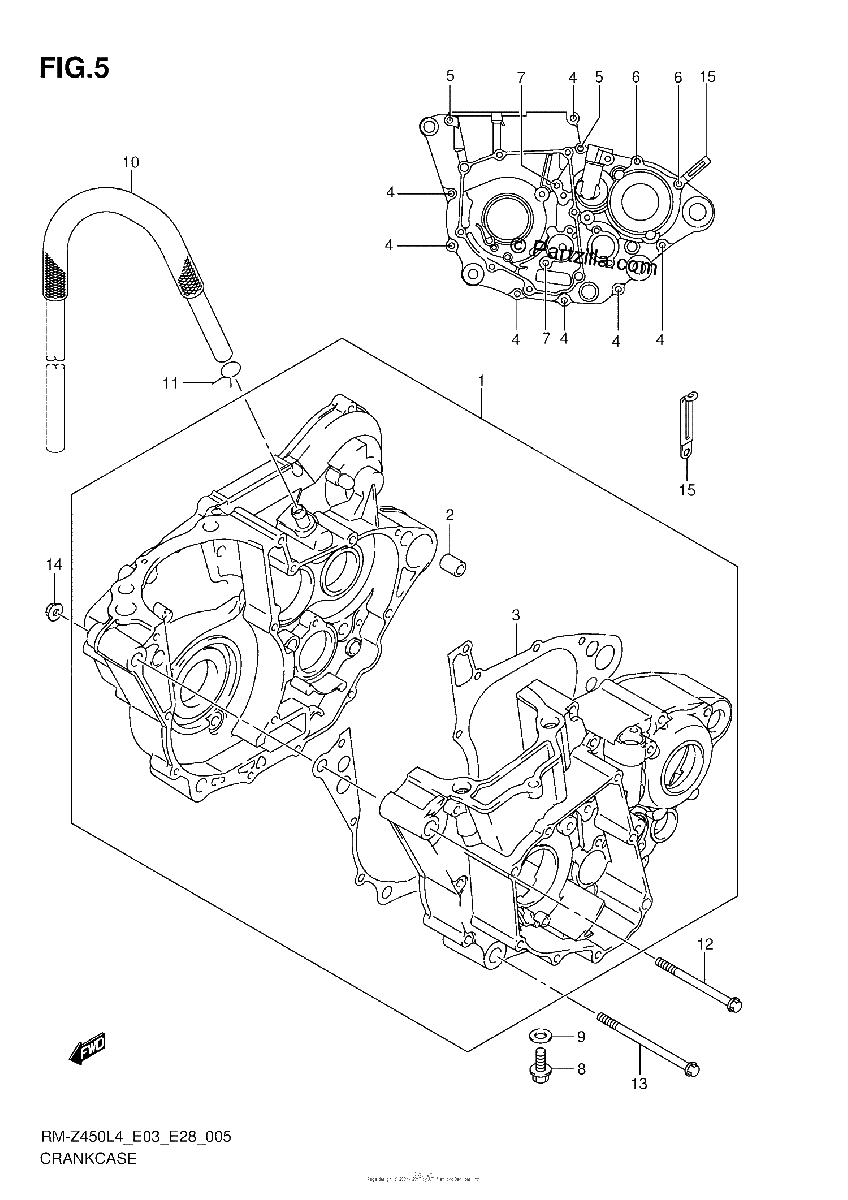 Diagrama de CRANKCASE