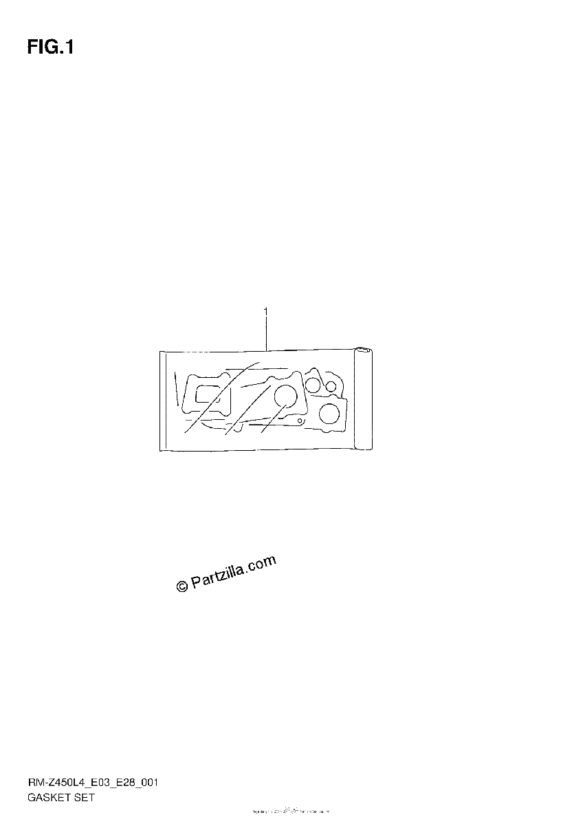 Diagrama de GASKET SET