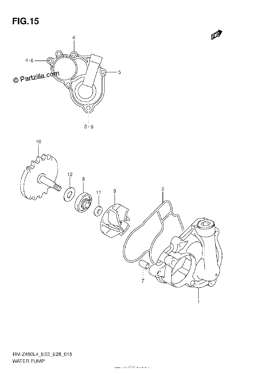 Diagrama de WATER PUMP