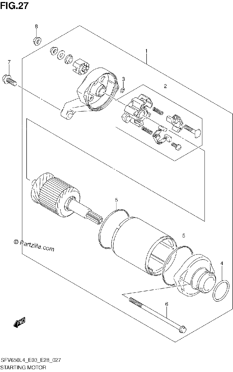 Diagrama de STARTING MOTOR