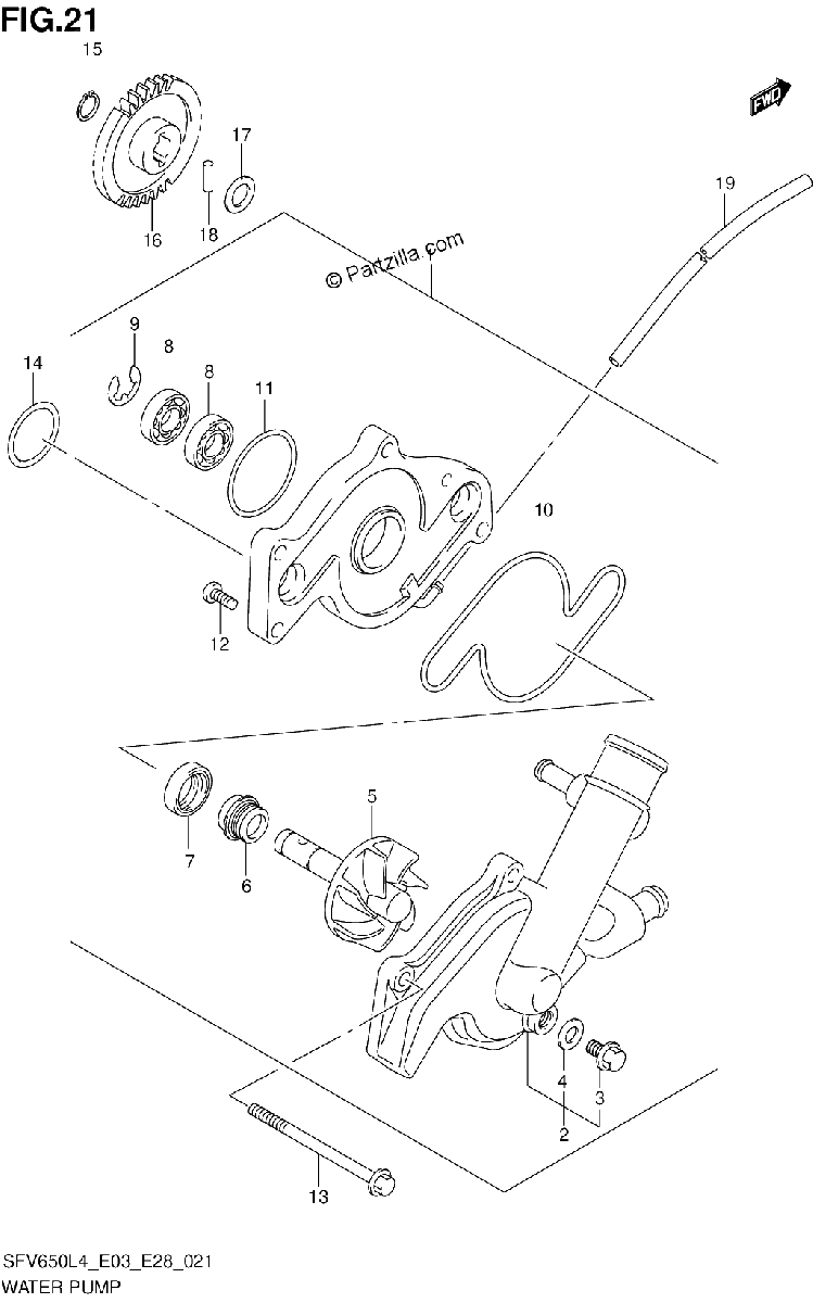 Diagrama de WATER PUMP