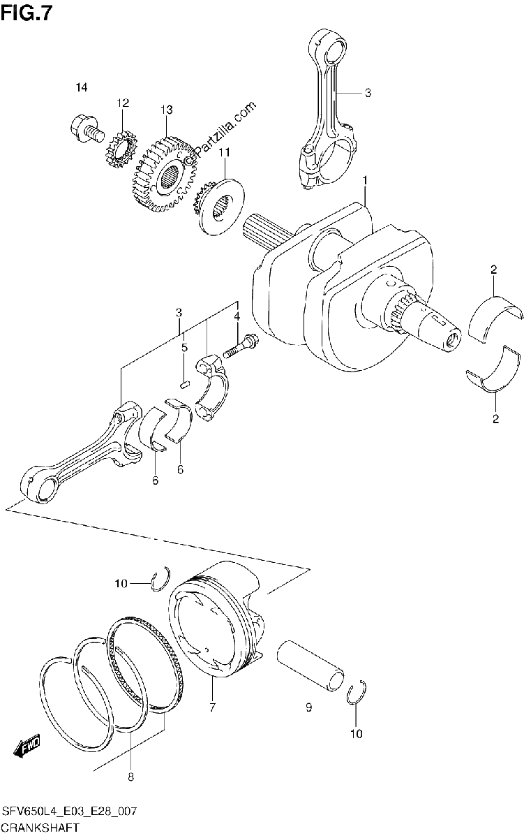 Diagrama de CRANKSHAFT