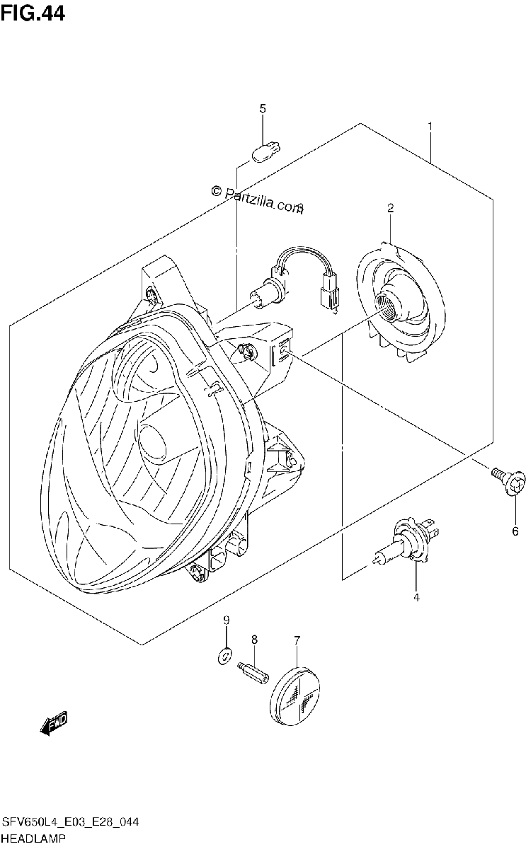 Diagrama de HEADLAMP