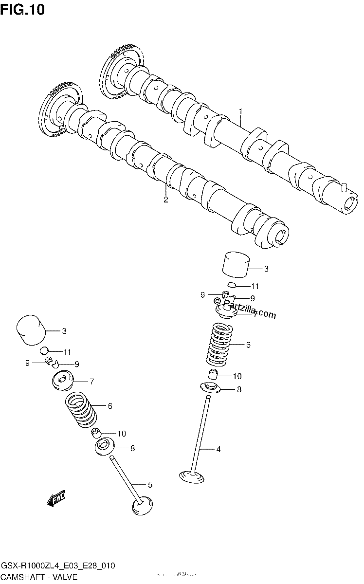 Diagrama de CAMSHAFT VALVE