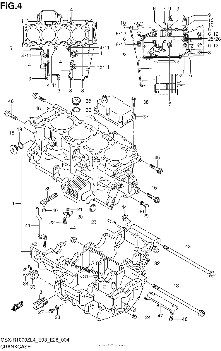 Diagrama de CRANKCASE