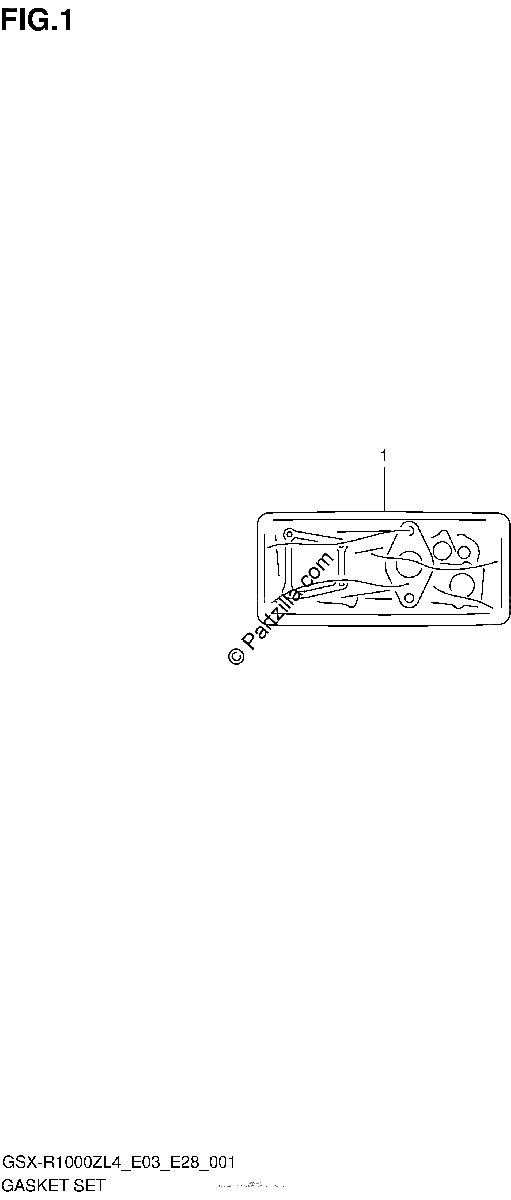 Diagrama de GASKET SET