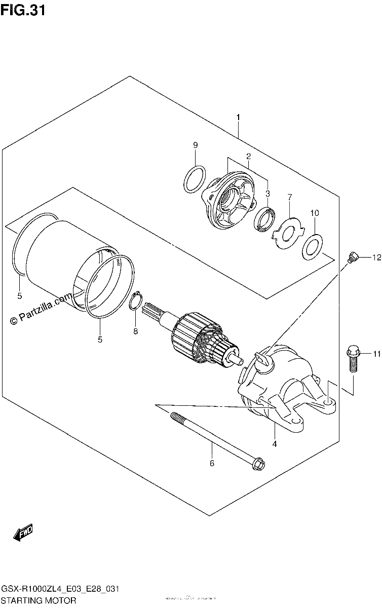 Diagrama de STARTING MOTOR