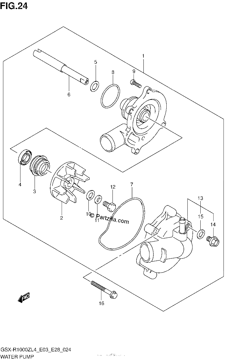 Diagrama de WATER PUMP