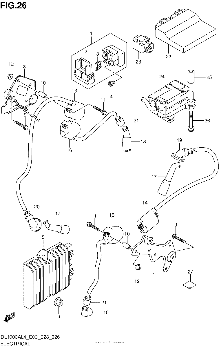 Diagrama de ELECTRICAL DL1000AL4 E03