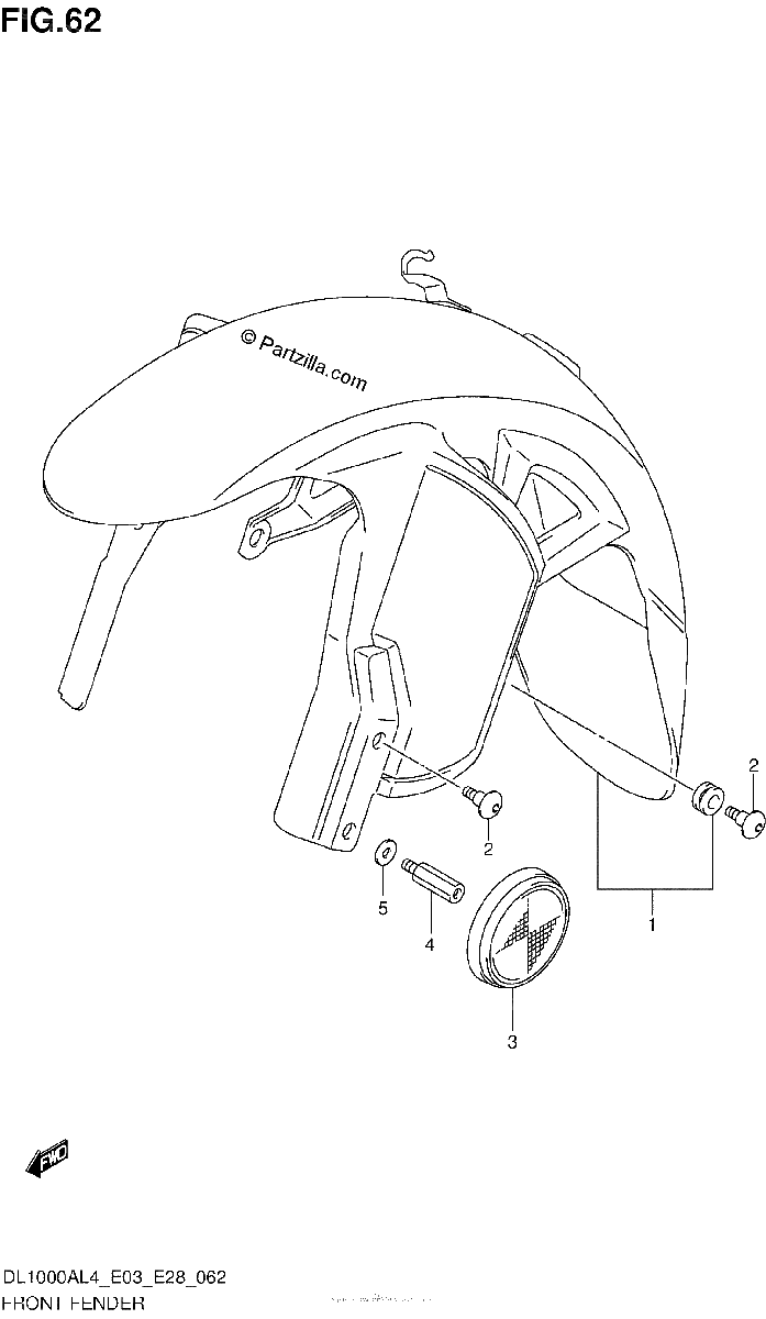 Diagrama de FRONT FENDER