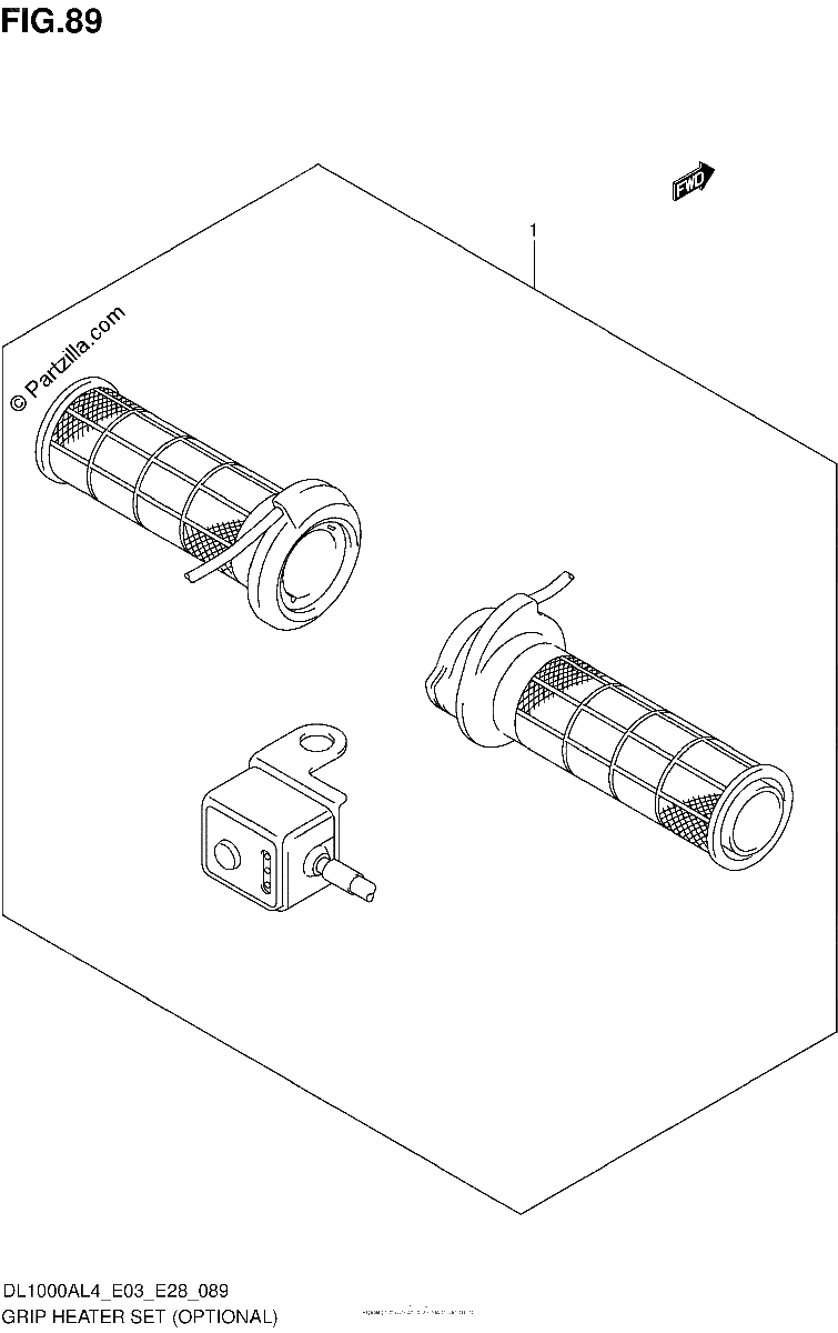 Diagrama de GRIP HEATER SET OPTIONAL