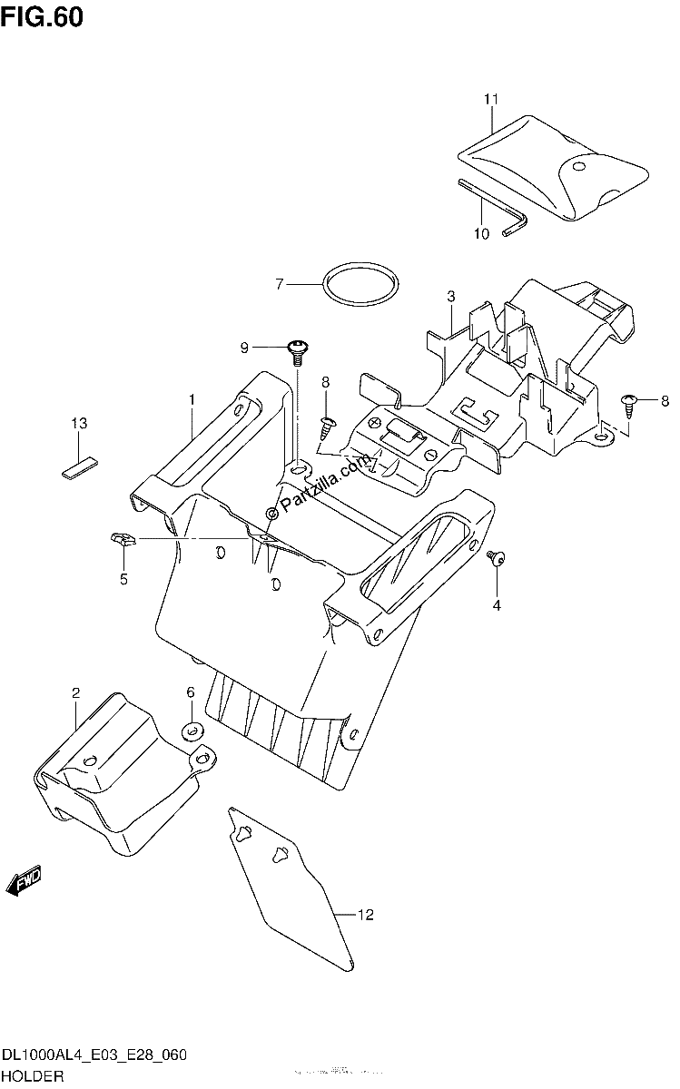 Diagrama de HOLDER DL1000AL4 E28
