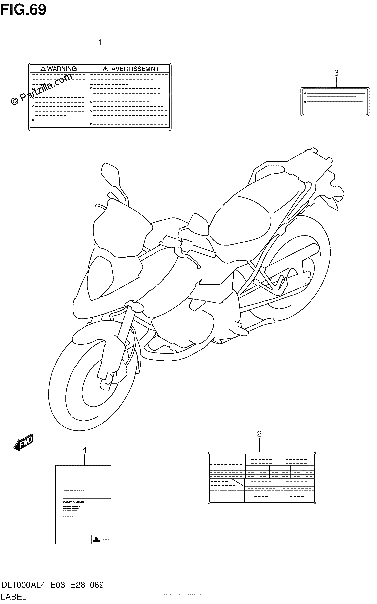 Diagrama de LABEL DL1000AL4 E28
