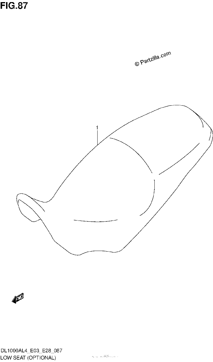 Diagrama de LOW SEAT OPTIONAL