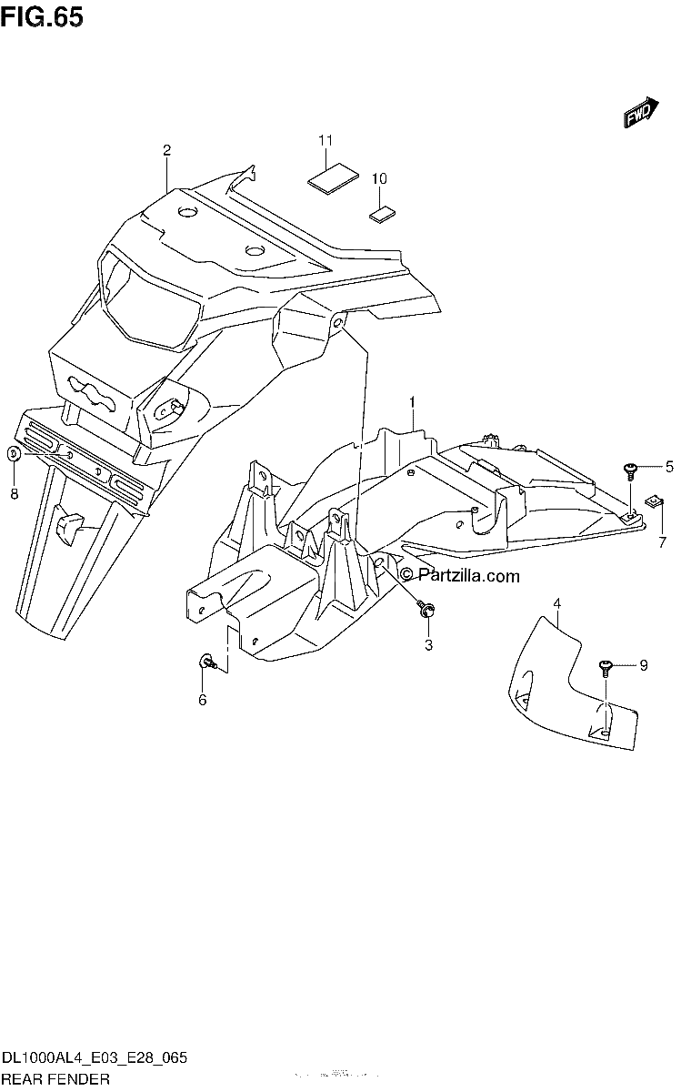 Diagrama de REAR FENDER