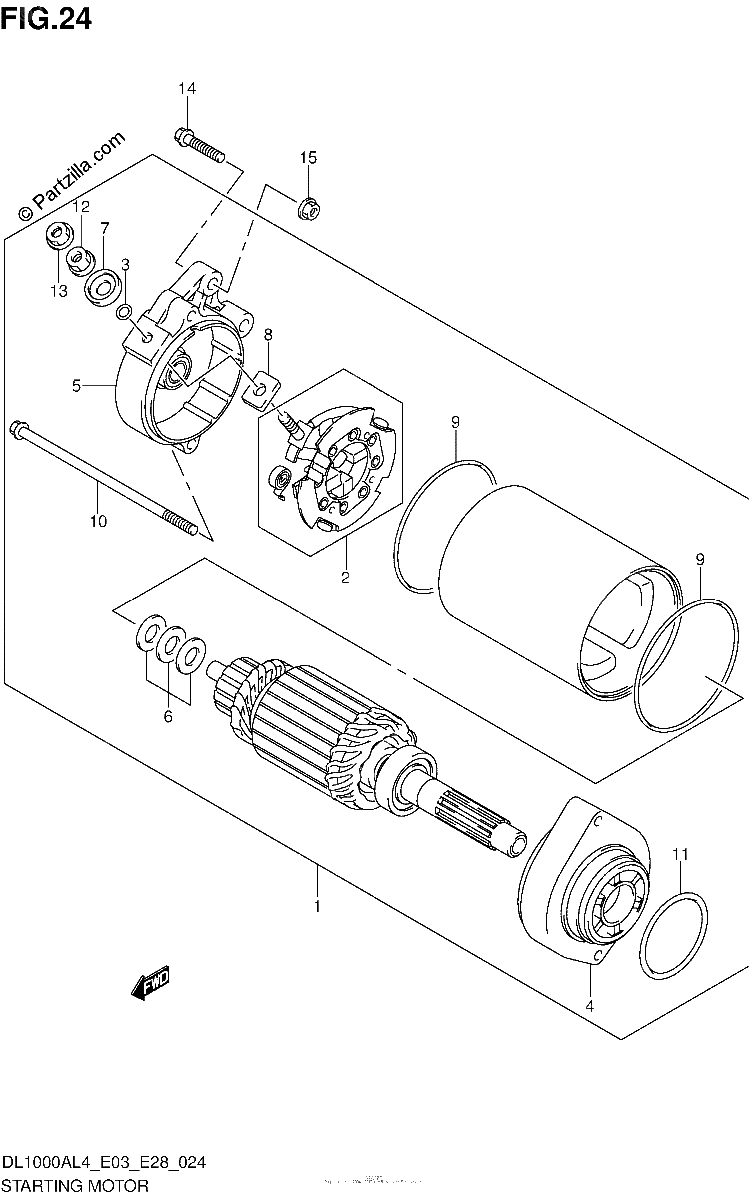 Diagrama de STARTING MOTOR