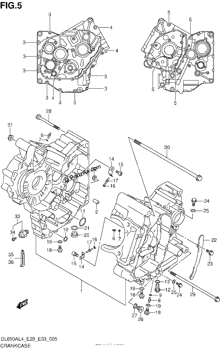 Diagrama de CRANKCASE
