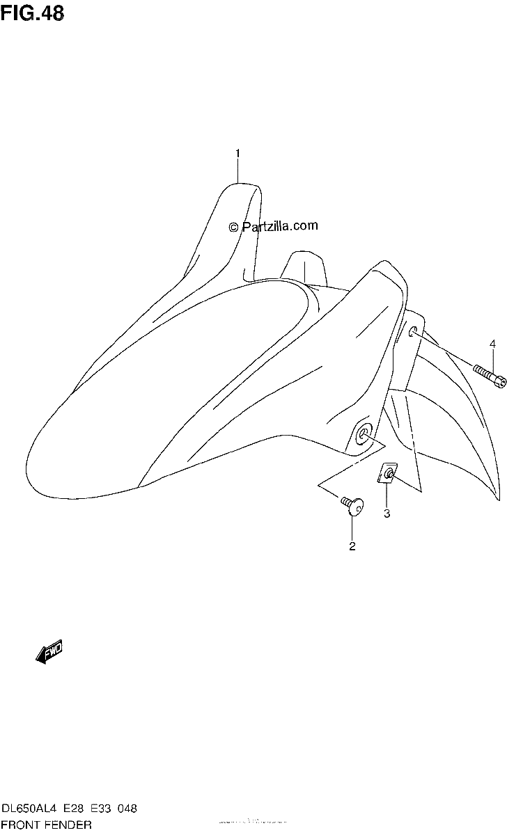 Diagrama de FRONT FENDER