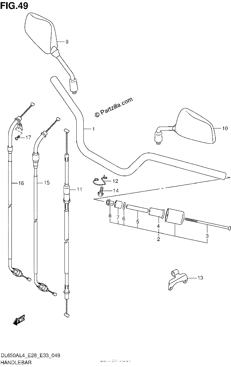 Diagrama de HANDLEBAR