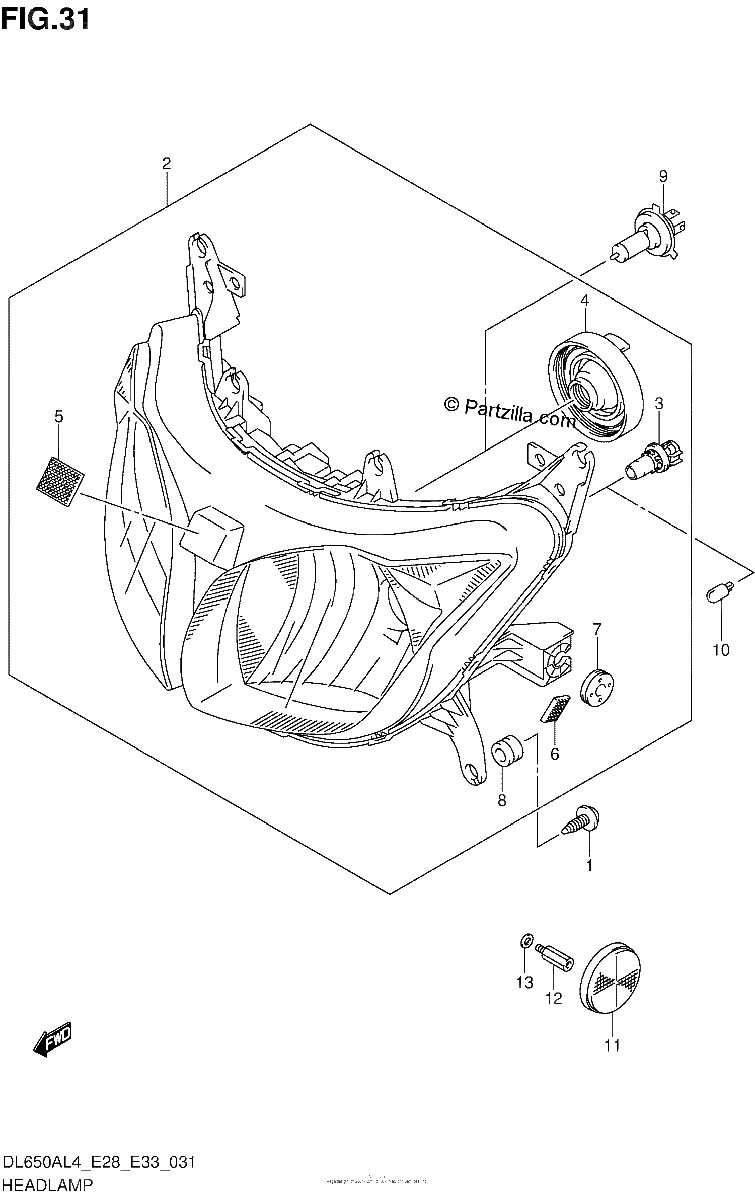Diagrama de HEADLAMP