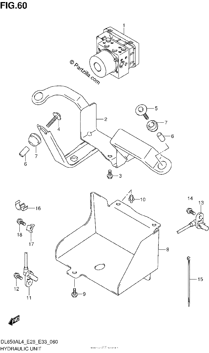 Diagrama de HYDRAULIC UNIT