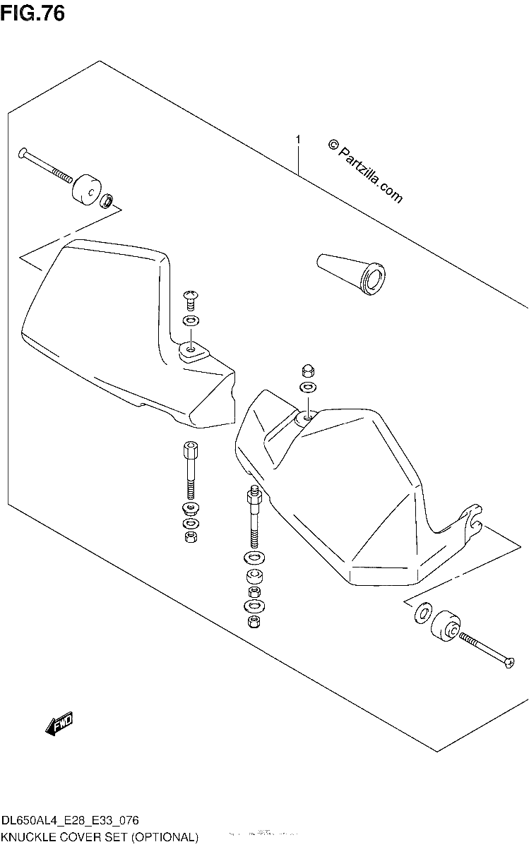 Diagrama de KNUCKLE COVER SET OPTIONAL
