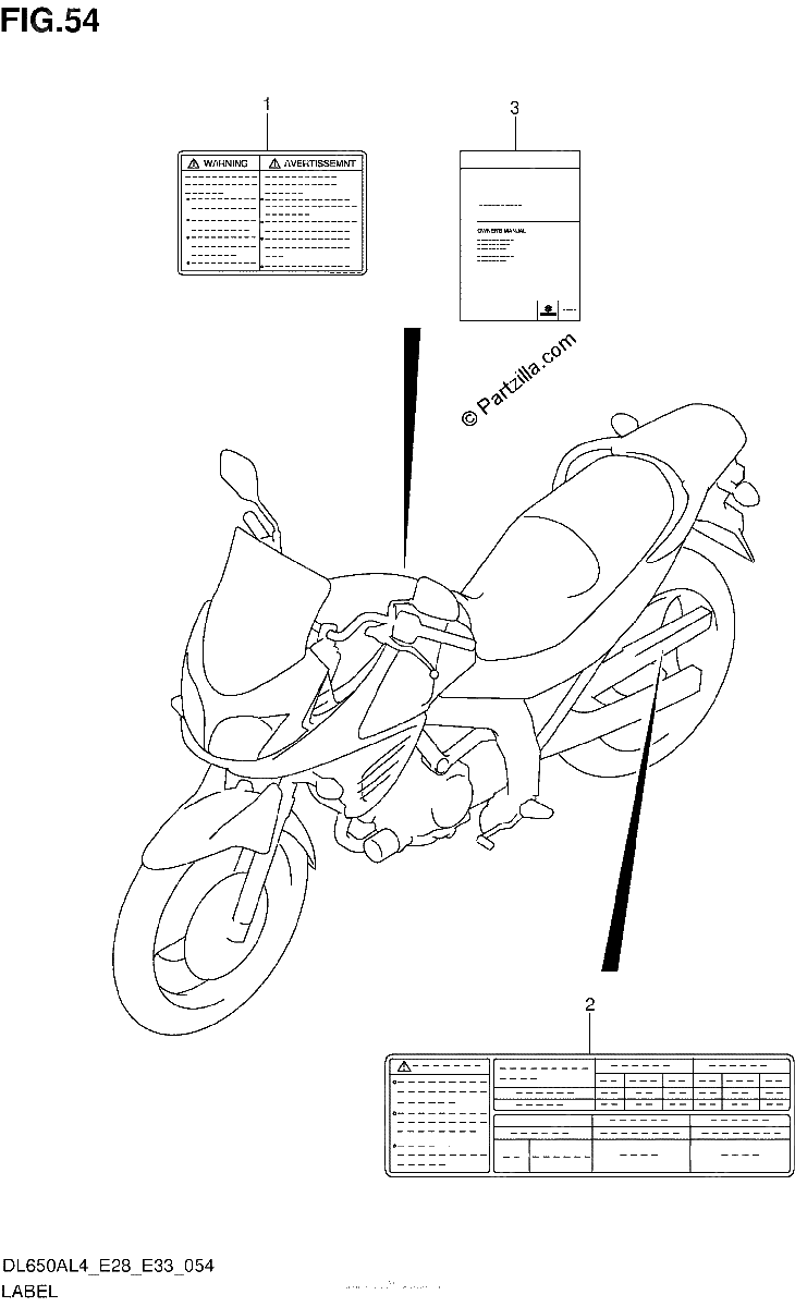Diagrama de LABEL DL650AL4 E28