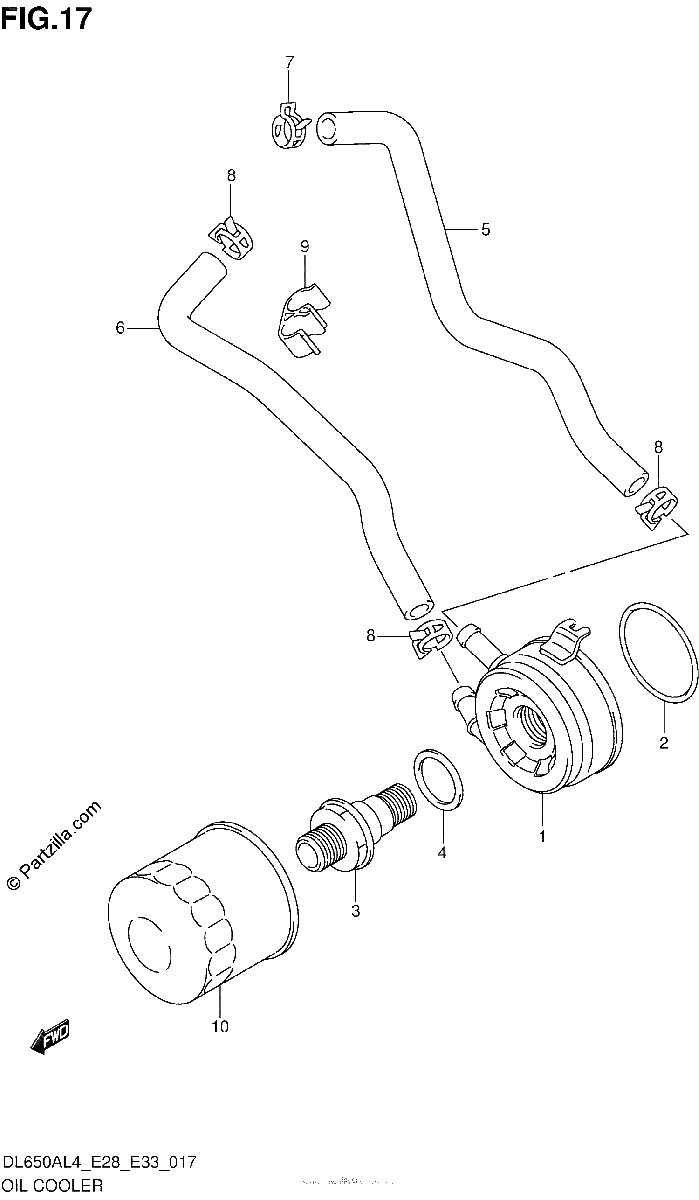 Diagrama de OIL COOLER
