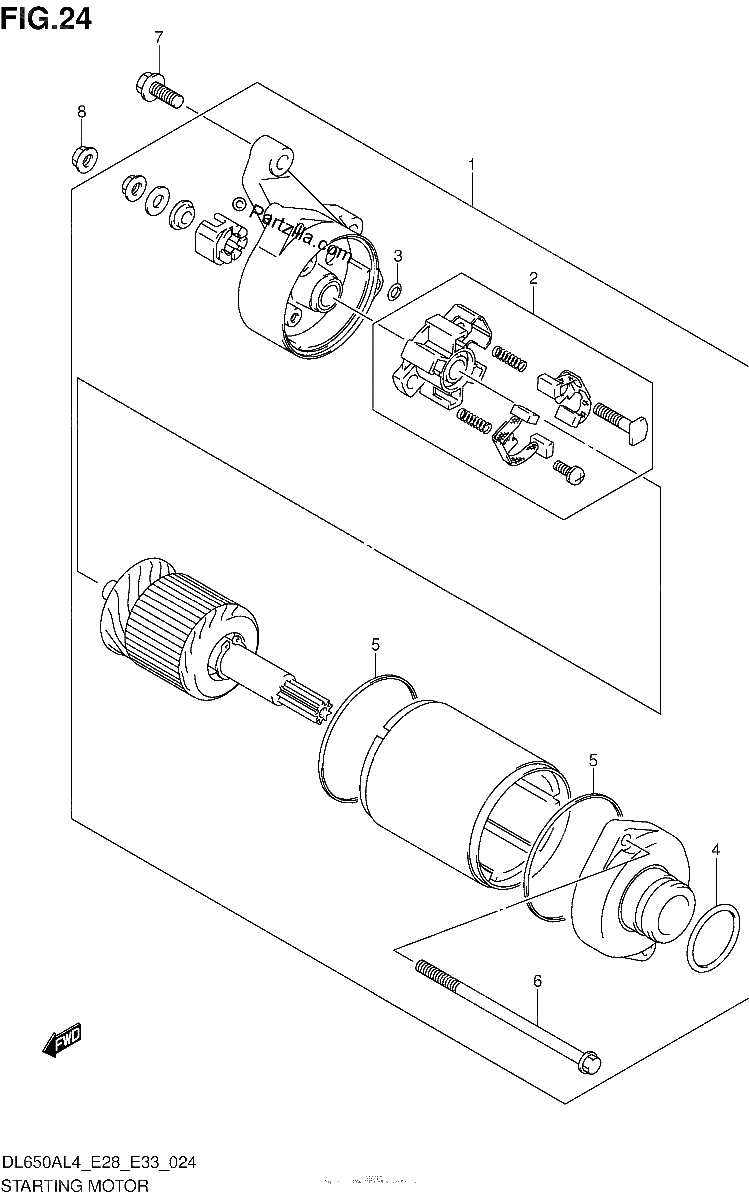 Diagrama de STARTING MOTOR