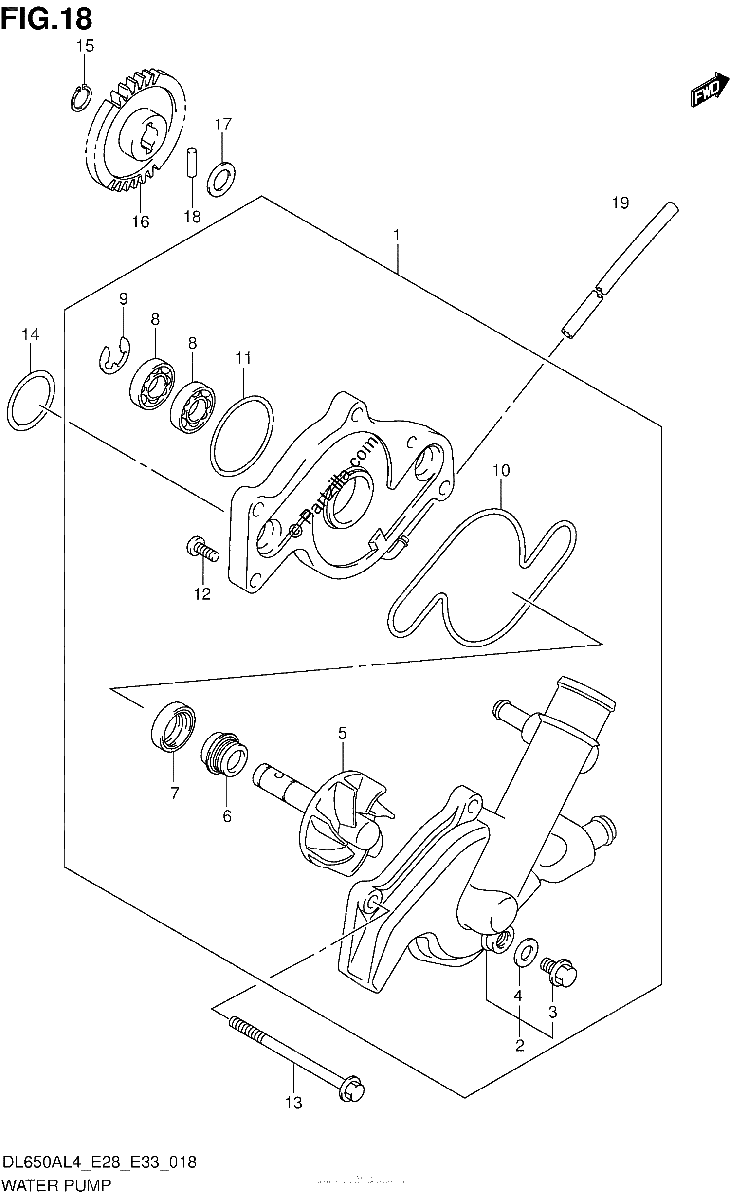 Diagrama de WATER PUMP