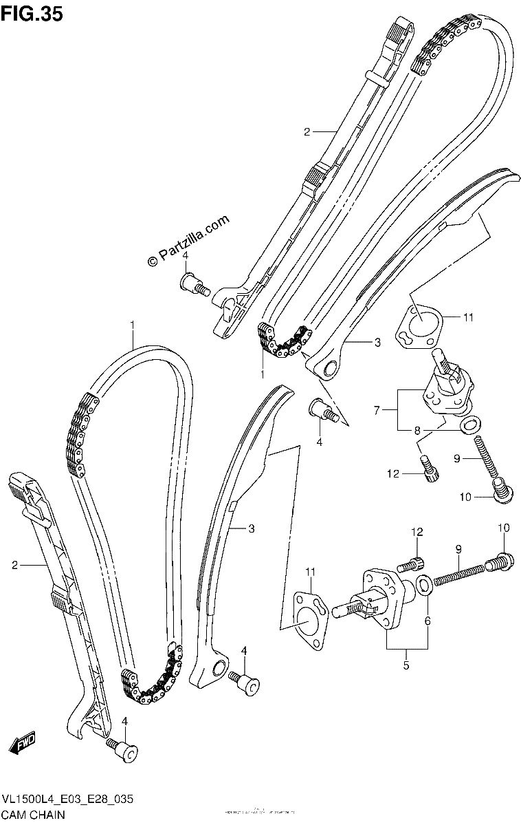 Diagrama de CAM CHAIN