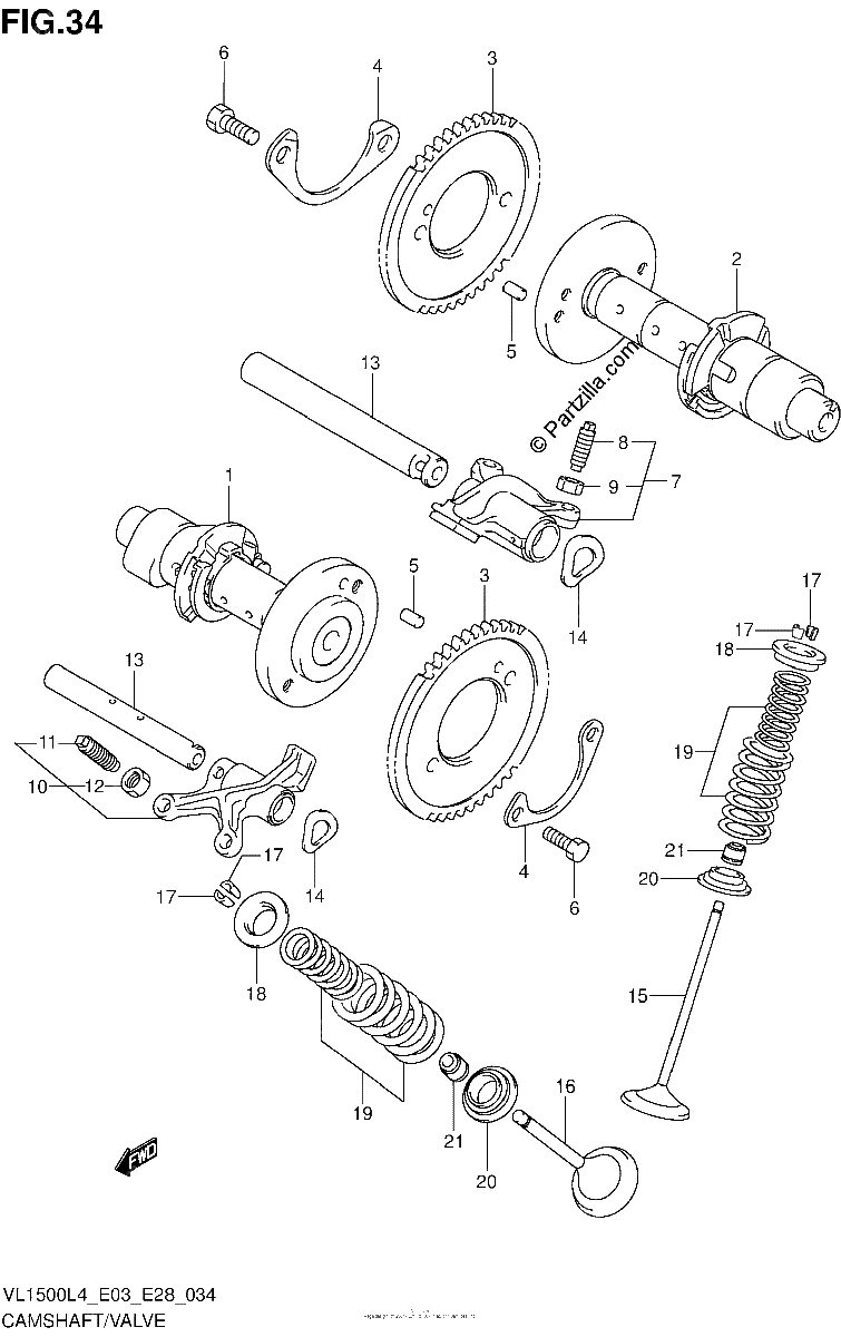 Diagrama de CAMSHAFT VALVE