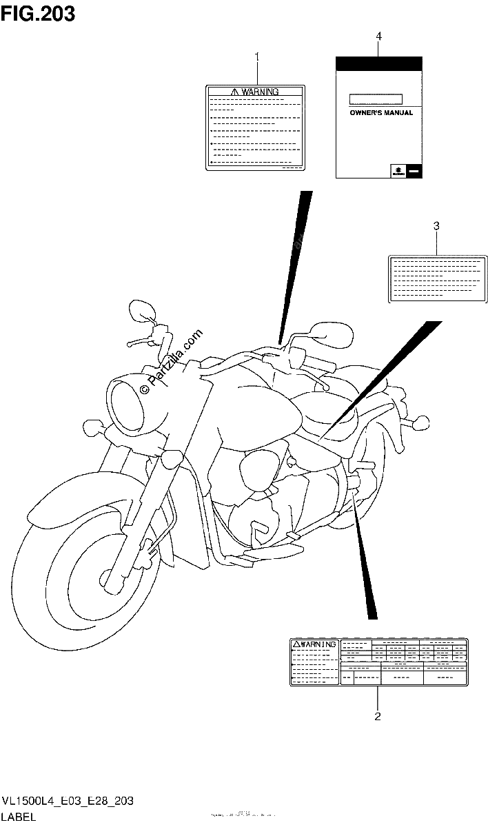 Diagrama de LABEL VL1500L4 E03