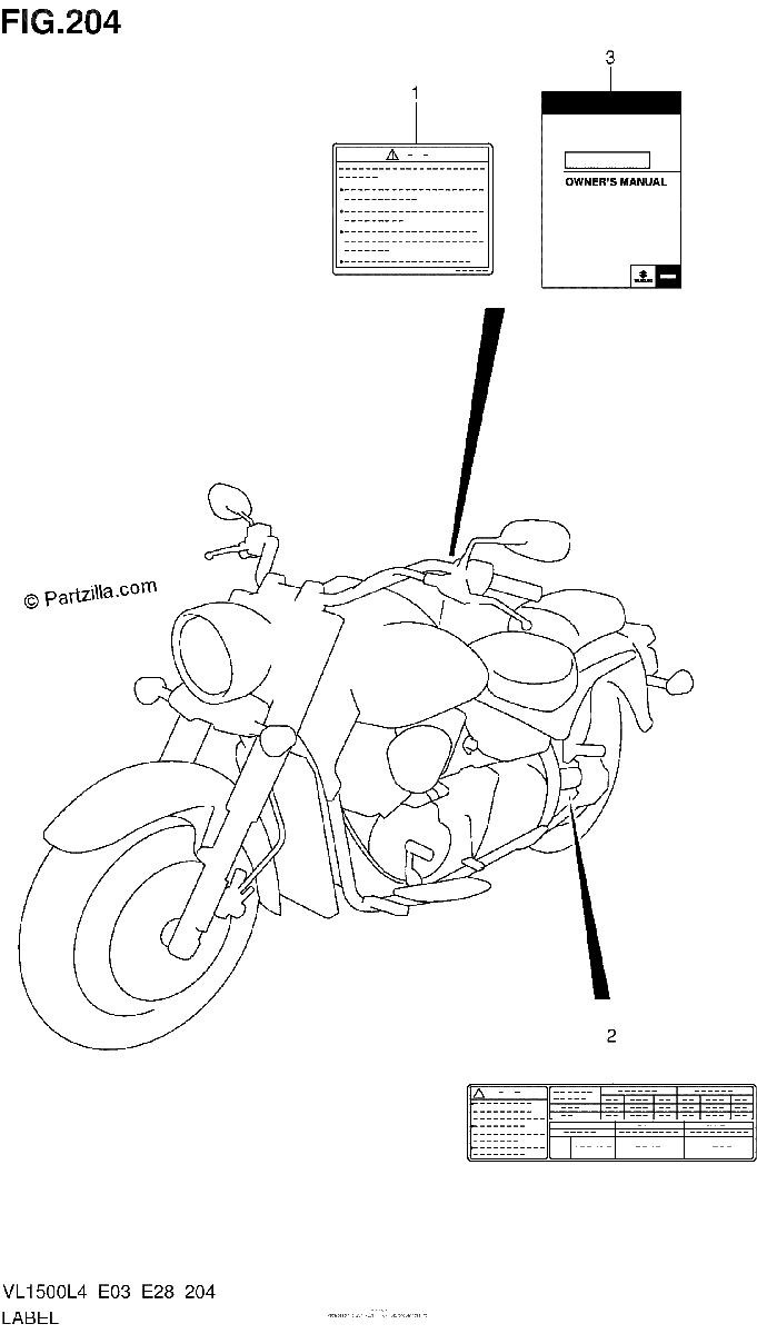 Diagrama de LABEL VL1500L4 E28