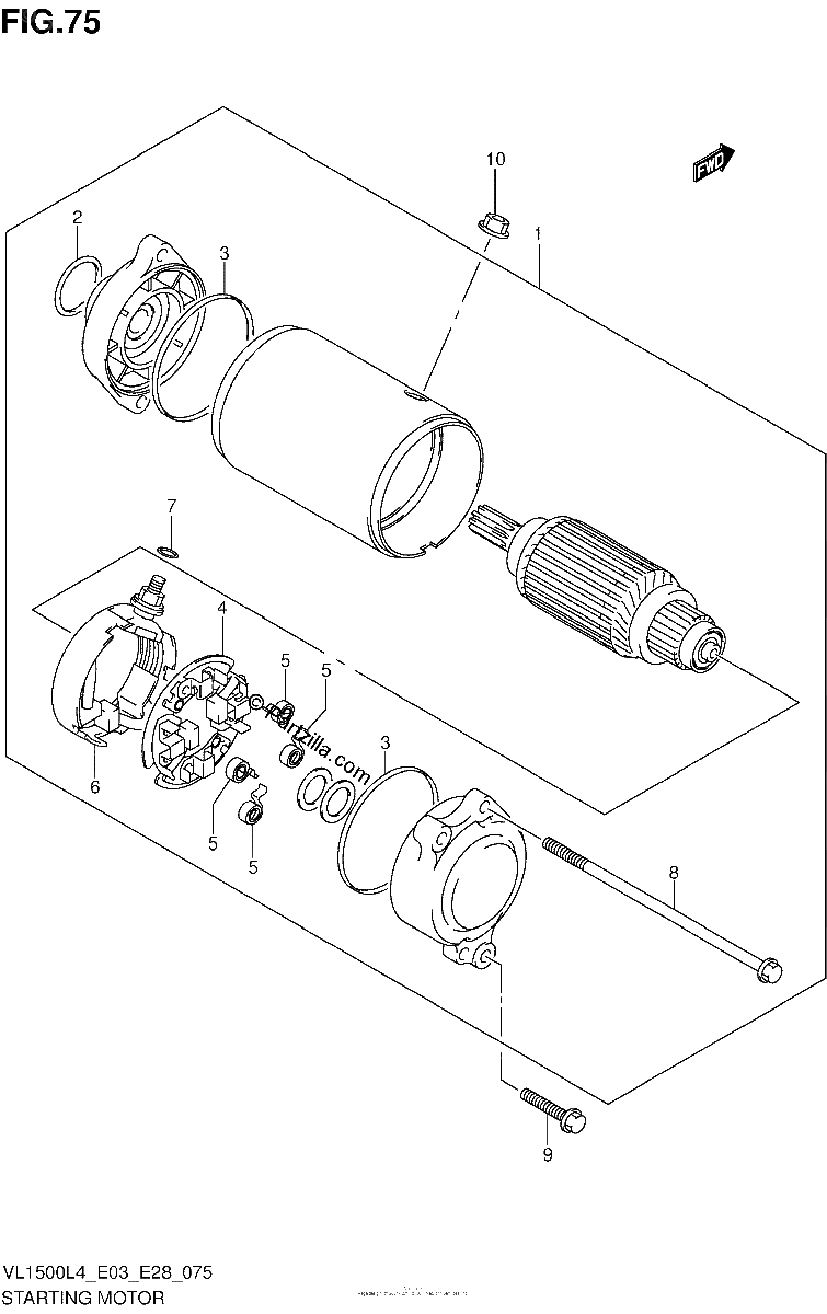 Diagrama de STARTING MOTOR