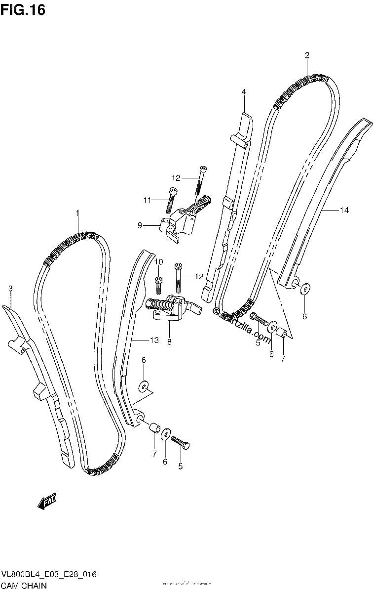 Diagrama de CAM CHAIN
