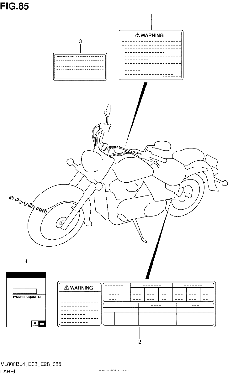 Diagrama de LABEL VL800BL4 E33
