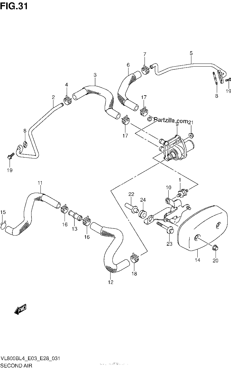 Diagrama de SECOND AIR