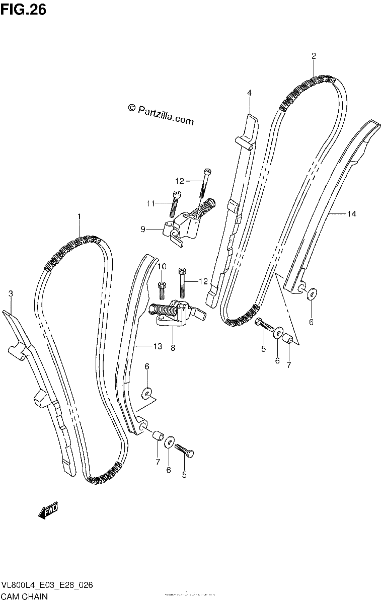 Diagrama de CAM CHAIN