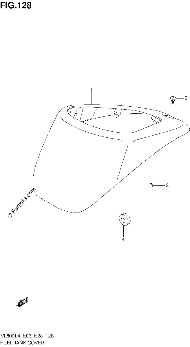 Diagrama de FUEL TANK COVER